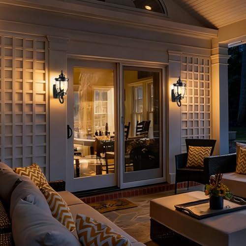 15" Outdoor Wall Light Lantern (09-BK)