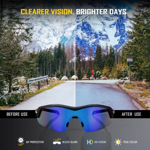 Safety Sunglasses with Tinted Wraparound Lenses