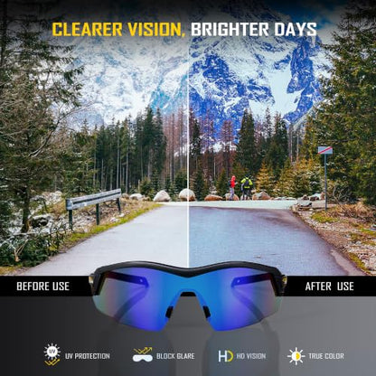 Safety Sunglasses with Tinted Wraparound Lenses
