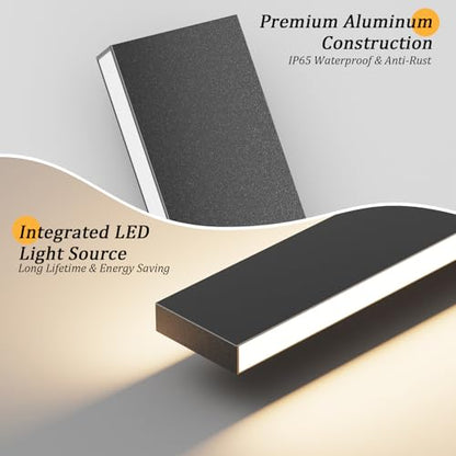 2 Pack 3 Colors Outdoor Wall Light