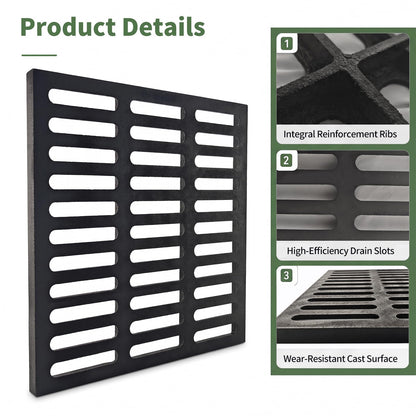 18 * 30 in Cast Iron Drain Grate (18*30" - B)
