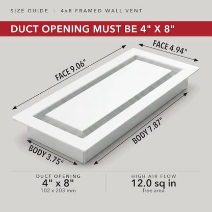Metal Framed Wall Vent
