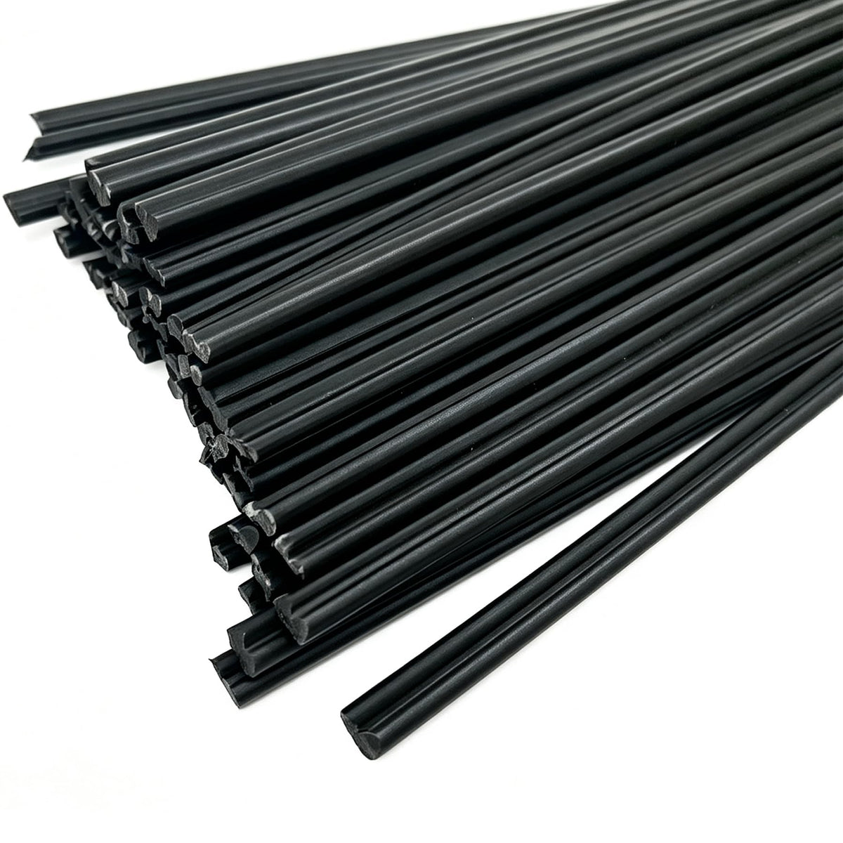 50PCS PP Welding Rods 9.45in Polypropylene Sticks Bumper Repair DIY Black