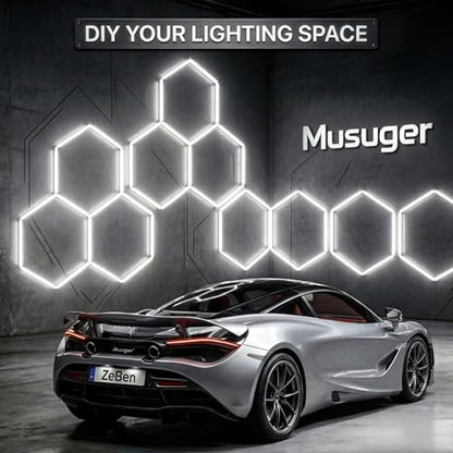 Hexagon Garage Lights 240W 28800LM