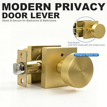 Interior Privacy Door Knob (Matte Gold)