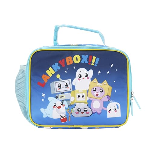 Lanky Box Favorite Characters Insulated Lunch Kit (Lanky Box Favorite Blue)