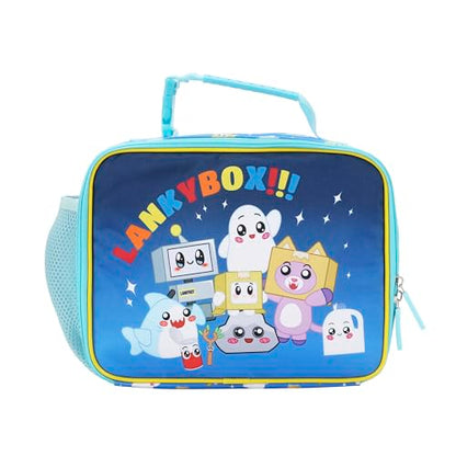 Lanky Box Favorite Characters Insulated Lunch Kit (Lanky Box Favorite Blue)