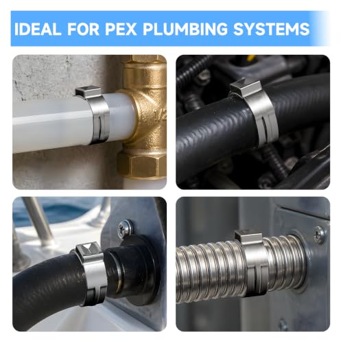 Stainless Steel PEX Cinch Clamps