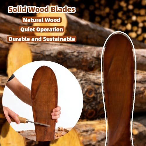 42 inch solid wood ceiling fan without lights
