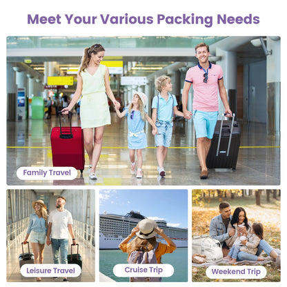 Mesh Packing Cubes for Travel (11 Purple (No Compression) / 7-Piece Set)