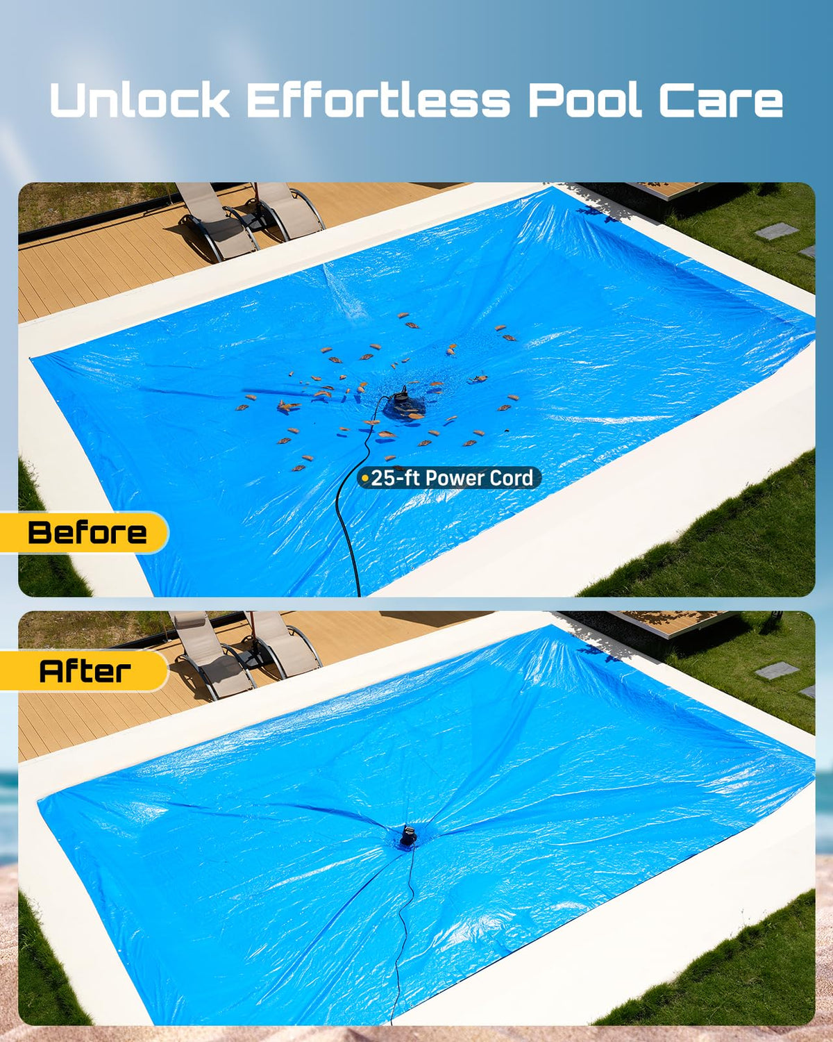 Automatic Pool Cover Pump (Cobalt Blue)