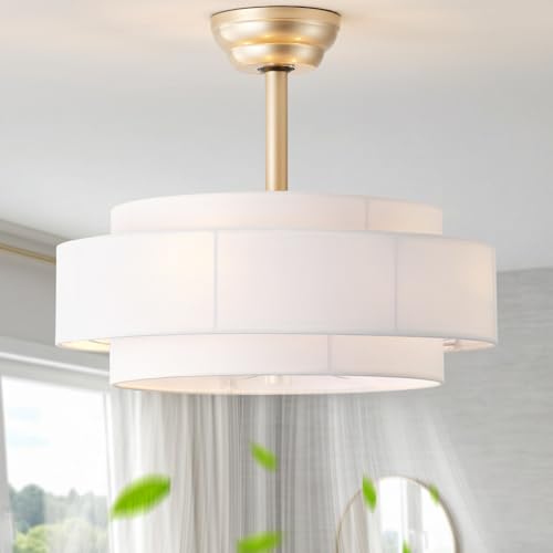 20" Boho Ceiling Fan with Light
