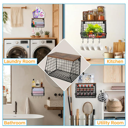 Laundry Room Shelves Wall Mounted (Large)