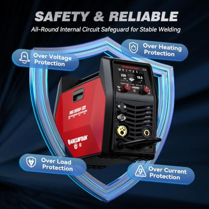 MIG205DP Pro Dual Pulse MIG Welder 205A 8