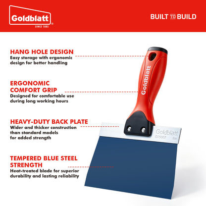 6" Blue Steel Drywall Taping Knife (6")