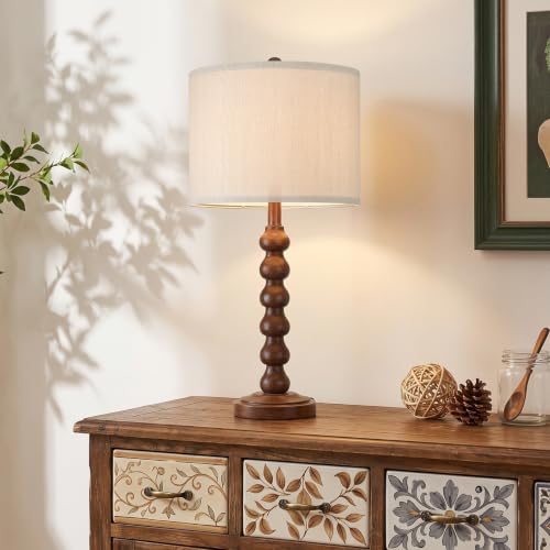 27" Farmhouse Modern Table Lamp for Living Room Bedroom