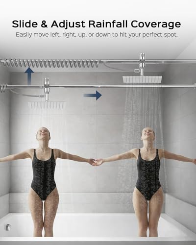 Rainfall Shower Head with Handheld Combo