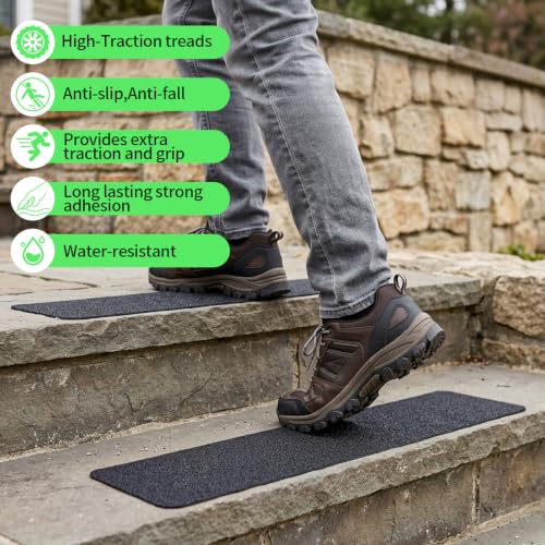 Outdoor Stair Treads Non Slip (black)