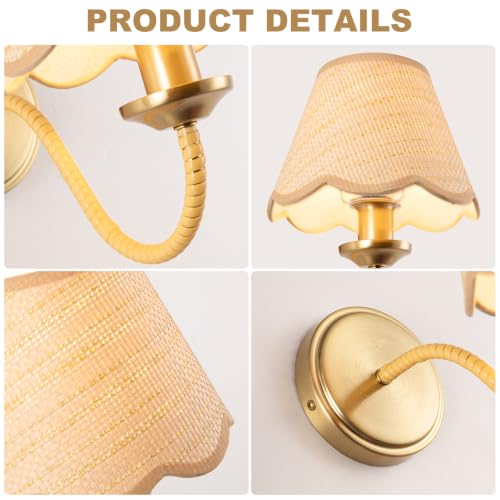 Boho Rattan Wall Sconce