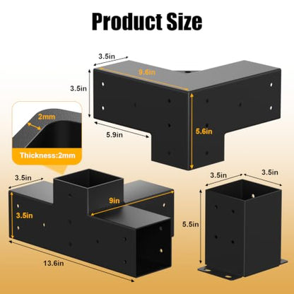 Pergola Bracket kit for 4"x 4"