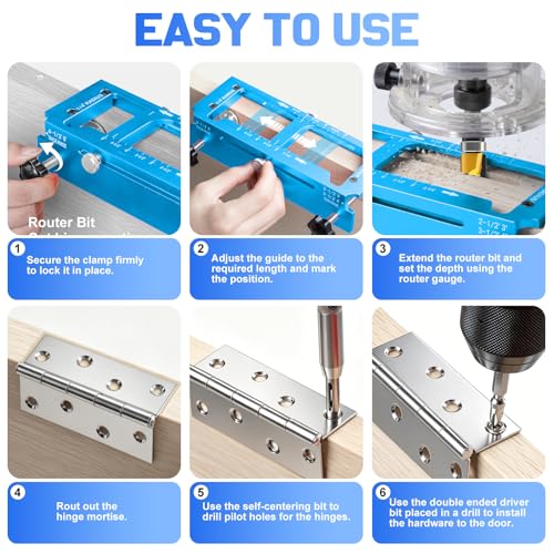 Door Hinge Jig & Lock Installation Kit