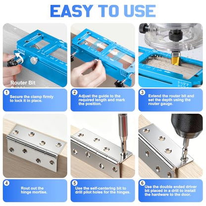Door Hinge Jig & Lock Installation Kit