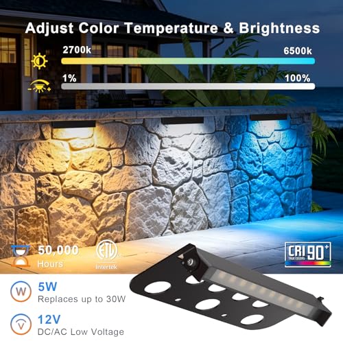 7 Inch RGBCW Retaining Wall Lights
