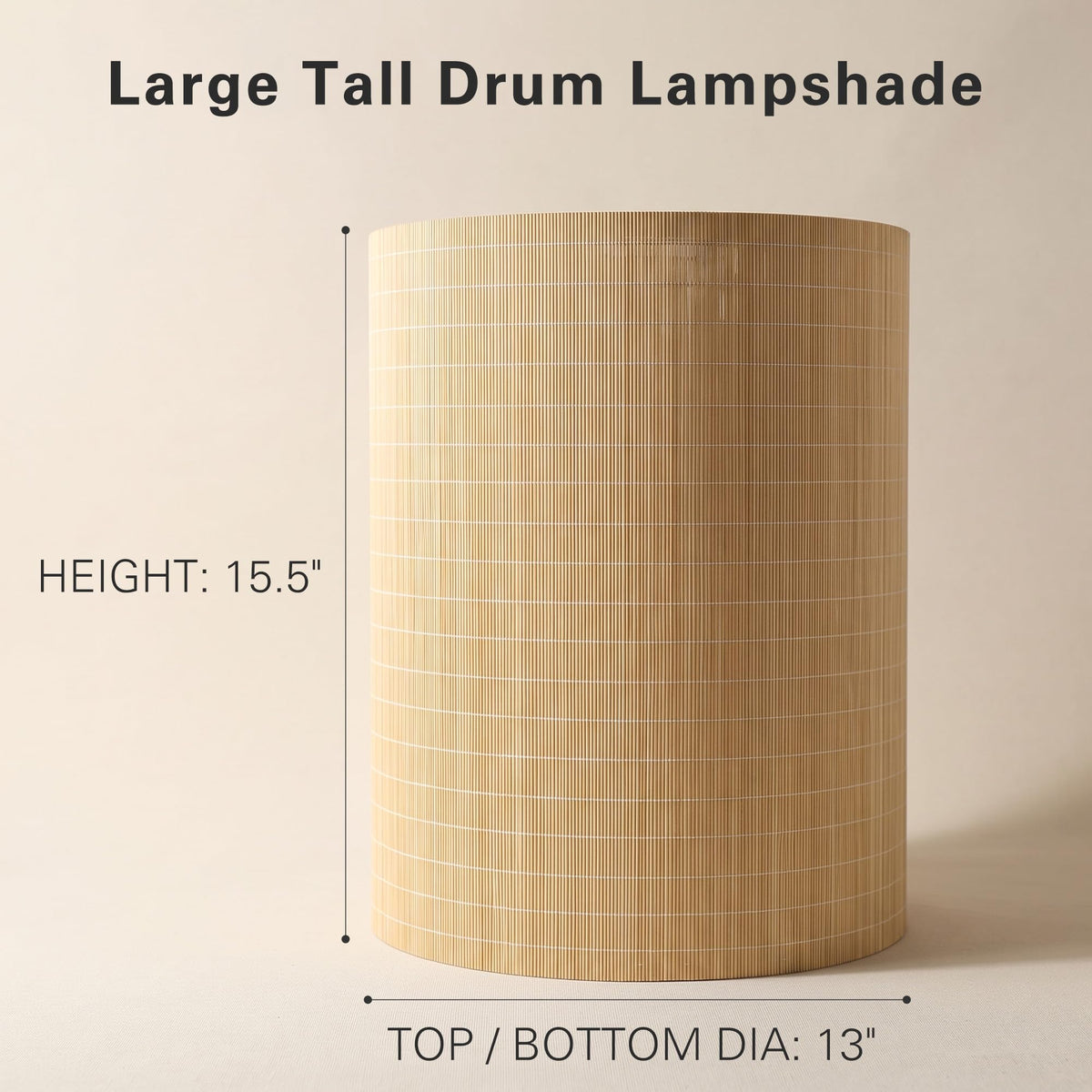 Bamboo Lamp Shade 1 Pack (Yellow)