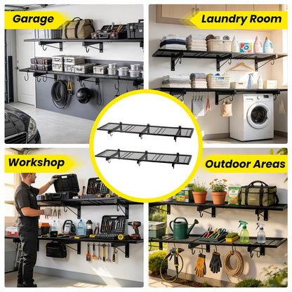 2 Pack Garage Wall Shelving (C-2 PACK)