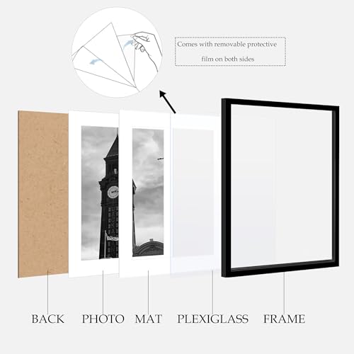 16x24 Picture Frame Set of 3 (Black / 16x24)
