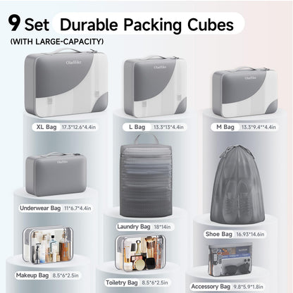 Packing Cubes for Travel (04 Gray)