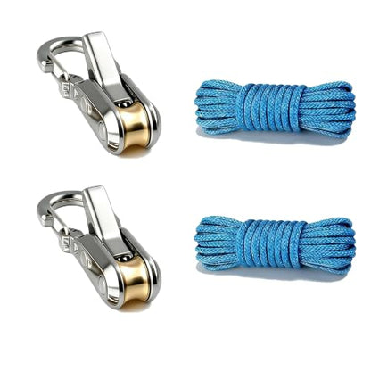 2026 Upgrade Rope Rollers Set Tightening Tool with Tensioner & Nylon Cord