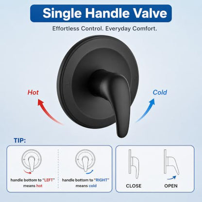 Shower Faucet Set with 5