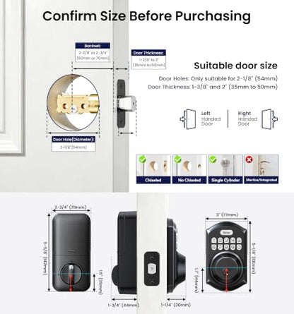 VE001 Keyless Entry Deadbolt