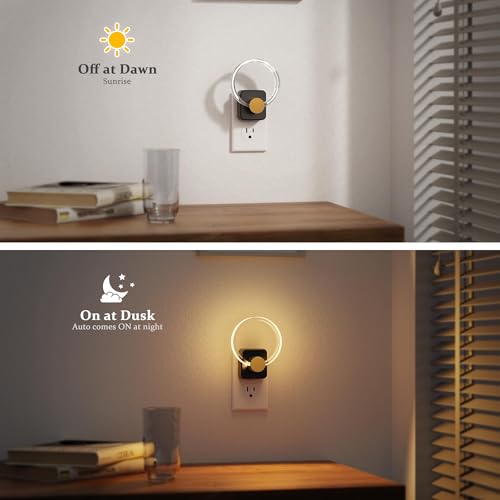 Night Light Flameless Candle Amber Night Lights Plug into Wall
