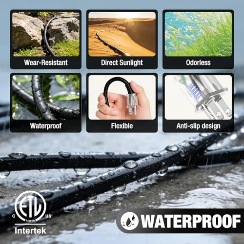 Outdoor Extension Cord 6 FT Waterproof