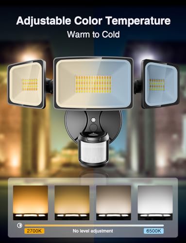 65W Smart Outdoor Security Lights with Motion Sensor