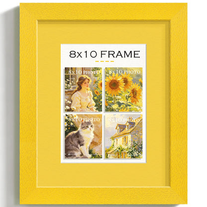 8x10 Mustard Yellow Picture Frame (Mustard Yellow Frame Yellow Mat / 8x10)