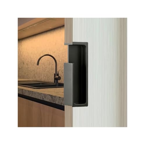 Black Pocket Door Handles and Edge Pull
