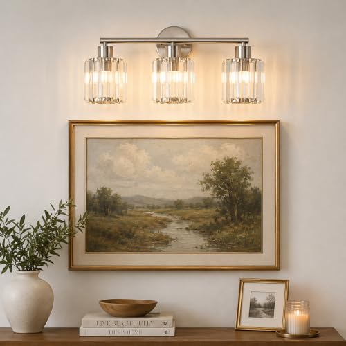 Modern Crystal Bathroom Light Fixtures