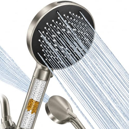 High Pressure Filtered Handheld Shower Head 9 Spray