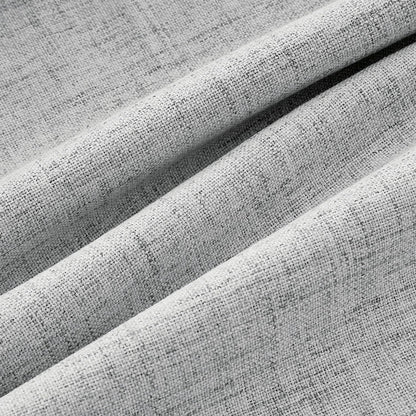 100% Blackout Linen Curtains for Bedroom 42 x 63 Inch Grey 2 Panels (Grey / 42"W x 63"L (Pack of 2))