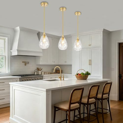 Glass Black Pendant Lights Kitchen Island