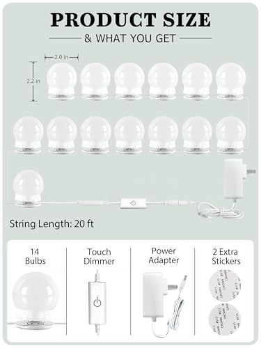 14 Bulbs Vanity Lights for Mirror