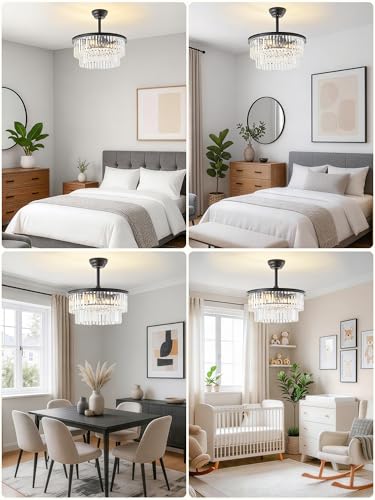 Crystal Fandelier Ceiling Fans with Lights