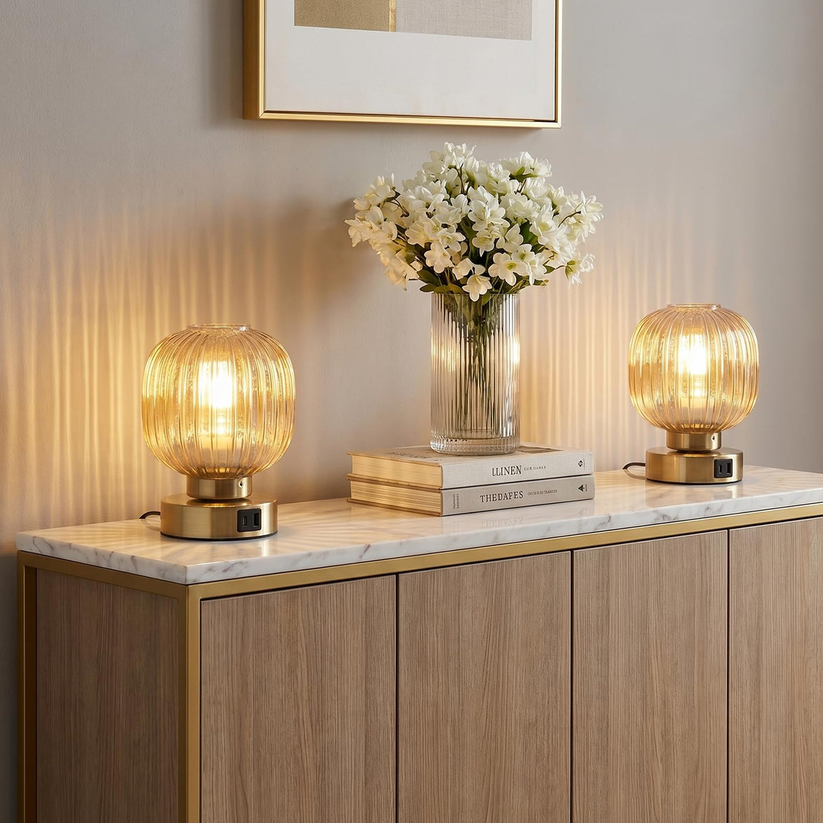 Touch Table Lamp Set of 2 (Gold_2pack)
