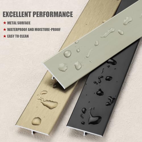 3PCS Aluminum T Molding Floor Transition Strip