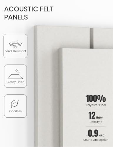 36" x 24" Large Felt Bulletin Board (Milky White / Bold-stripe 6-pack)