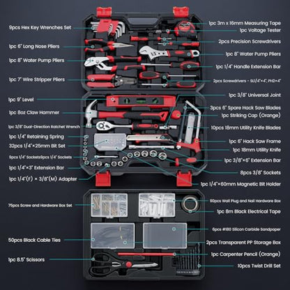330 Piece Home Repair Tool Kit with Pull