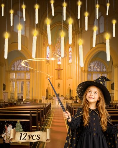 Flameless Floating Candles with Wand